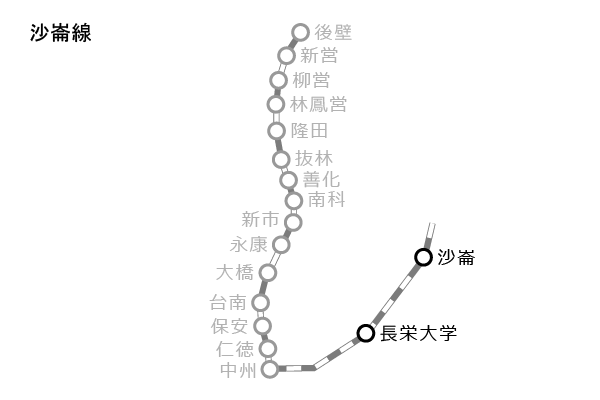 台湾鉄道（台鉄）｜集集線の路線図